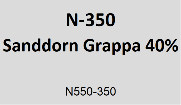 Flasche Napoleon 350ml Sanddorn Grappa