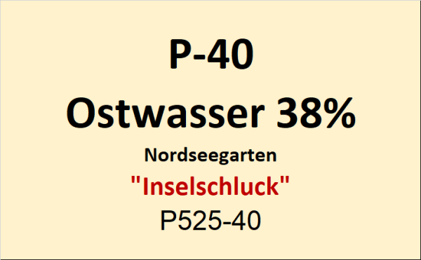 Flasche Platina 40ml Obstwasser