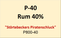Flasche Platina 40ml Rum