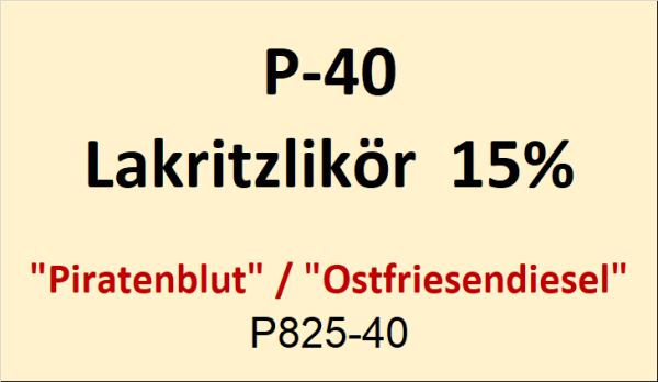 Flasche Platina 40ml Lakritzlik&ouml;r