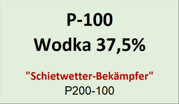 Flasche Platina 100ml Wodka 37%