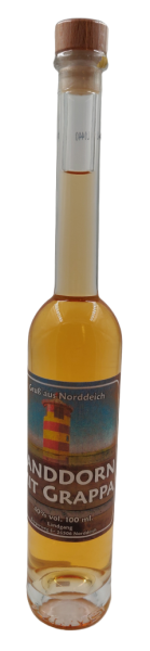 Flasche Platina 100ml Sanddorn-Grappa