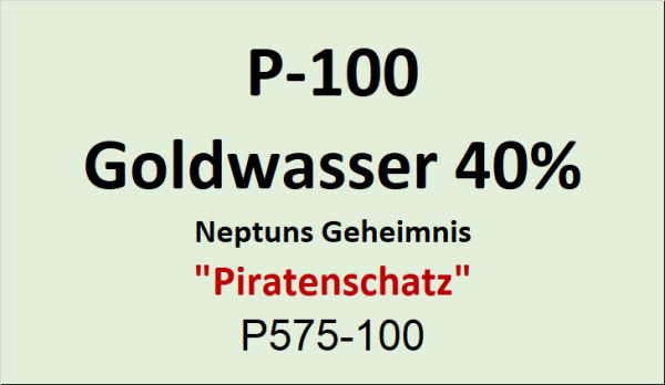 Flasche Platina 100ml Goldwasser