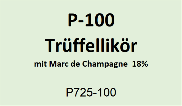 Flasche Platina 100ml Tr&uuml;ffellik&ouml;r 18% vol.