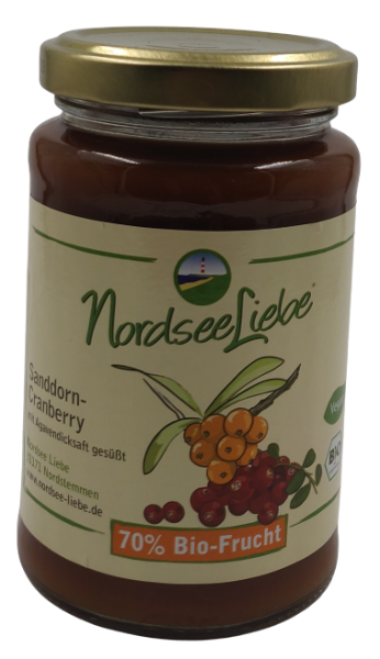Bio-Fruchtaufstrich Sanddorn-Cranberry 70%
