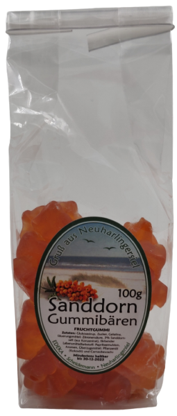 Sanddorn Gummib&auml;ren 100g