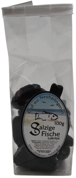 salzige Fische Lakritz 100g