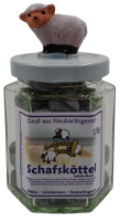 Glas Schafsk&ouml;ttel 125g + Schaf