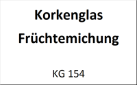 Korkenglas Fr&uuml;chtemischung Bonbons 100g